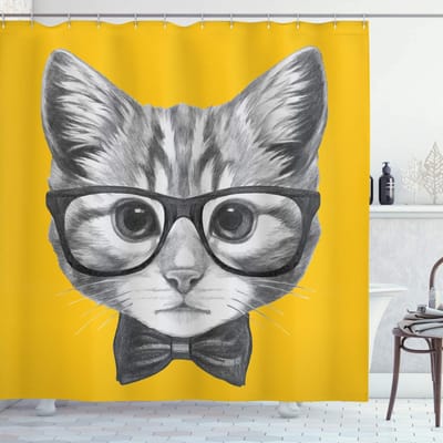 ABAKUHAUS – Douchgordijn 175x240 cm – Polyester, Waterafstotend