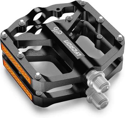 Platte Fietspedalen voor Racefiets en Mountainbike (MTB) - CNC Aluminium met Antislip Spindel