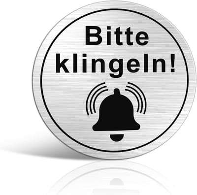 Ronde Deurbelplaat van Geborsteld Metaal - 10 cm - Waterdicht en Roestvrij