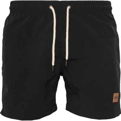 Urban Classics - Block Zwemshorts - XS - Zwart