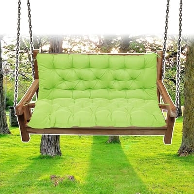 Schommelkussens Vervangend - Bankkussen Rugleuning - Buiten Zitten - Waterdichte Polyester - 60x40 inch - Lichtgroen