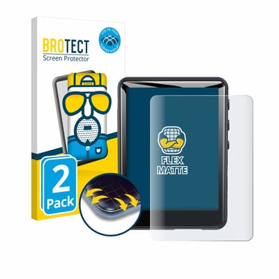 BROTECT - Screenprotector voor Zaqe MP3 Player M4 2.4" - Folie Beschermfolie matte volledig dekking 2 Stuks