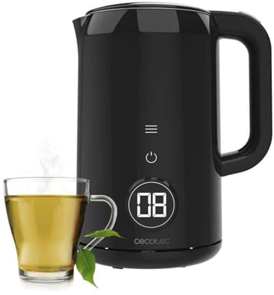 1.7-Liter Electric Kettle with Touch Screen, 2200W, Stainless Steel Interior, 7 Temperature Settings and Automatic Shut-Off