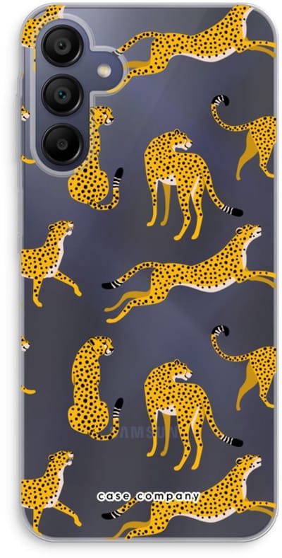 Case Company® - Hoesje geschikt voor Samsung Galaxy A15 hoesje - Luipaard - Soft Cover Telefoonhoesje - Bescherming aan alle Kanten en Schermrand