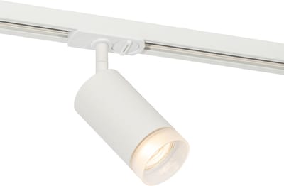 QAZQA jeana - Moderne Spot railsysteem verlichting, railverlichting geschikt voor led - 1 lichts - Ø 6 cm - Wit - Woonkamer | Slaapkamer | Keuken