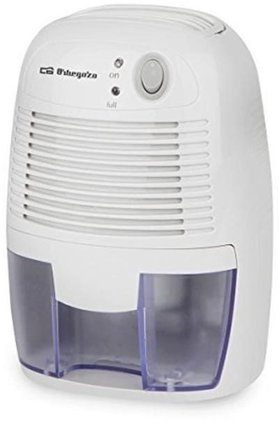 Luchtontvochtiger Compact - Vochtvreter - Kleine ruimtes - Peltier technologie - 0.5 liter tank - Blauw wit