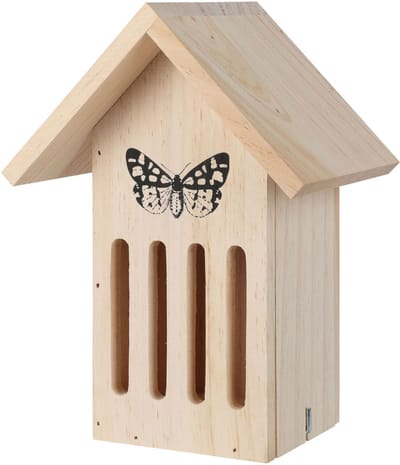 Vlinderkast houten insectenhuis voor kinderen tuinplezier.