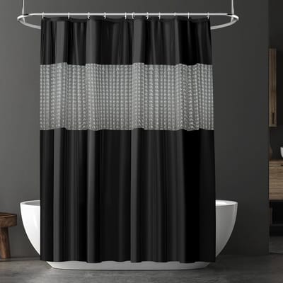 Douchegordijn Anti-Schimmel, Waterdichte PEVA Badgordijnen, Schimmelwerende Badkamer Douchegordijnen met 12 Haken, Verbindingsstijl Badkuipgordijnen voor Badkuip Douchecabine, 180 x 180 cm