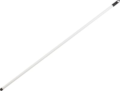 Universeel bruikbare Bezemsteel - vloertrekker/dweil steel - metaal - wit - kunststof coating - 120 cm - ophang oog