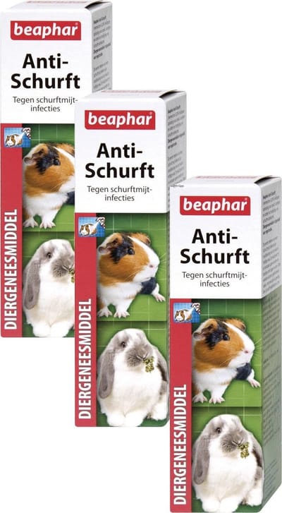 Beaphar Anti-Schurft Voor Cavia's - Parasieten - 3 x 75 ml