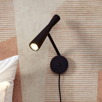 it's about RoMi Wandlamp Bordeaux - Zwart - 10.5x26x34.5cm - Binnen Modern