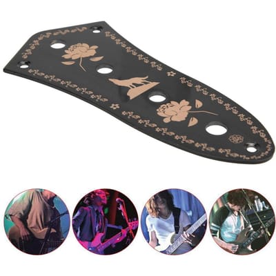 GE103 Metalen Controleplaat JB Stijl Basgitaar Zwart Retro Type Bedieningspaneel gray
