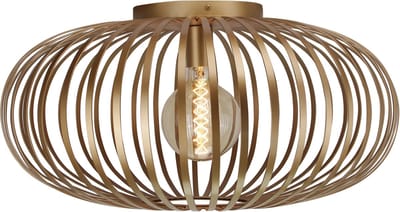 Chericoni Curvato Plafondlamp - 1 lichts - Ø 60cm - E27 - Goud