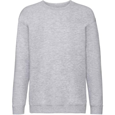 Fruit of the Loom Sweatshirt met Drop Shoulder voor Kinderen/Kinderen (Heide Grijs)