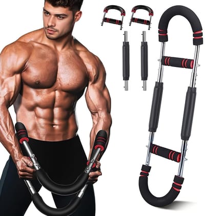 JHUBERS- Armtrainer 18-45 kg - Verstelbaar - Fitnessapparatuur - Thuistraining - Krachttraining - Schouder/Arm/Voorarm Training - Fitnessapparaat