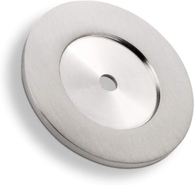 Onderlegger Deurstoppers - Onderlegplaatjes RVS - Muur Beschermen - Echt RVS - Ø 52 mm - Zilver