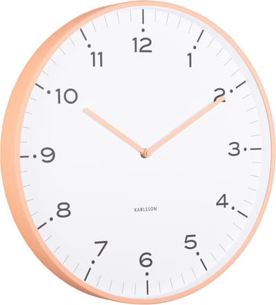 Karlsson Wandklok Circus Rings - Oranje - Ø40cm - Wandklok Scandinavisch