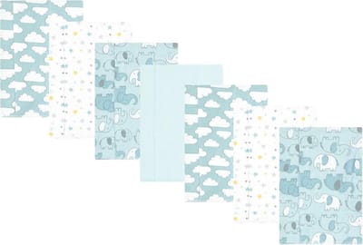7-delige Katoenen Flanellen Babykleding Set Jongens en Meisjes