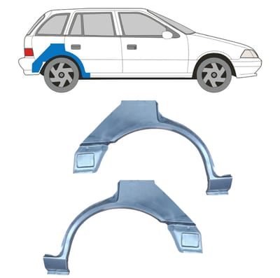 Reparatiepaneel achterspatbord voor Suzuki Swift 1988-2004 / Links / Rechts