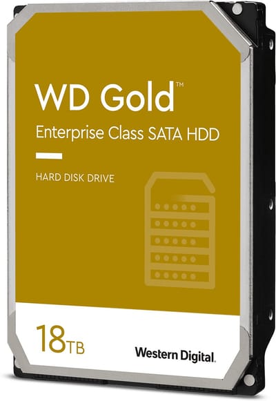 Western Digital WD Gold - Interne Harde Schijf - 18TB - SATA - 7200 RPM