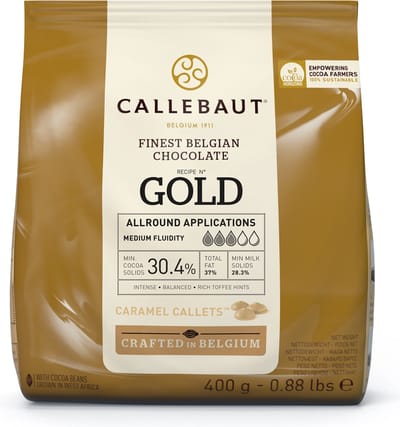 Callebaut Chocolade Callets - Gold - 400g - Belgische Chocolade