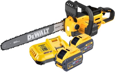 DeWalt DCMCS 575 Y2 accu-kettingzaag 54 V FlexVolt 50 cm borstelloos + 2x accu 12,0 Ah + oplader