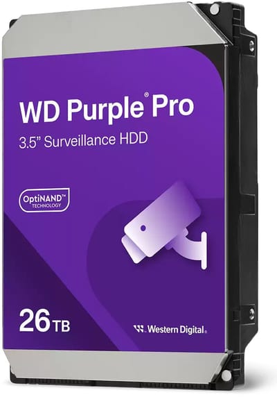 WD Purple Pro Serie - 26TB Harde Schijf - 3.5 inch - SATA III 7200 RPM