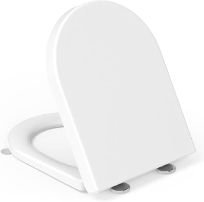 D-vormige WC-bril met Softclose mechanismen en Handgreep