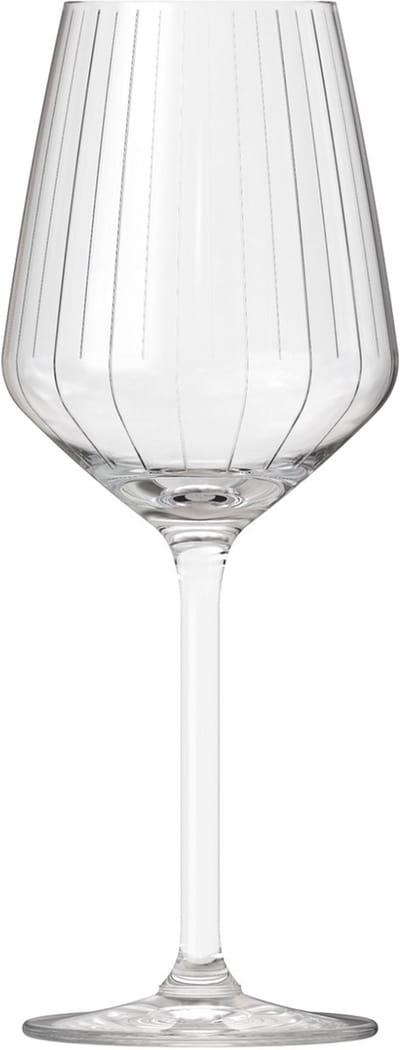 Royal Leerdam - Carré Optics - Wijnglazen - Set van 6 - 38,5 cl - Witte wijn - Glazen