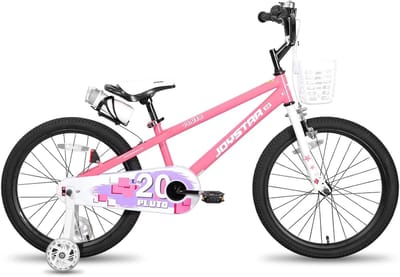 Kinderfiets - Jongensfiets Meisjesfiets - Leren Fietsen - Met Mand Standaard - 18 Inch - Roze