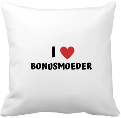 Akyol - i love bonusmoeder Kussen hoes - Moeder - de liefste bonusmoeder - moeder cadeautjes - moederdag - verjaardag - geschenk - kado - 40 bij 40 cm