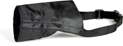 Honden muilkorf - Hondenmasker - Veilig transport - Verstelbare nekband - L: 27 cm - Zwart