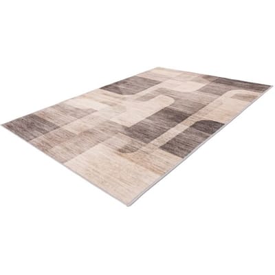 KAYOOM Vloerkleed Bluster 225, laagpolig (Taupe, 80 x 150 cm)