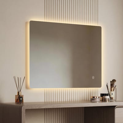 EMKE Badkamerspiegel - LM09 - Dimbaar & 3 Kleurtemperaturen - Frameloos - 60 x 80 CM