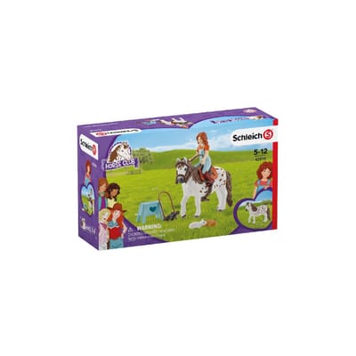 schleich HORSE CLUB - Mia & Spotty - Speelfigurenset - Kinderspeelgoed voor Jongens en Meisjes - 9 Onderdelen