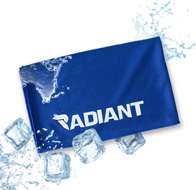 Radiant – Verkoelende handdoek 100×30 cm – Sneldrogend – Outdoor & Indoor Sporten – Reizen & Backpacken – Cooling Towel - blauw