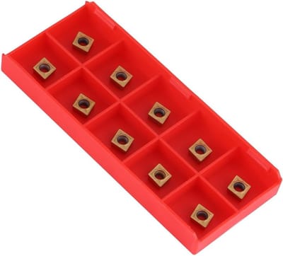 CNC Snijgereedschap met 10 Stuks Tungsten Carbide Inserts voor Draaibanken en Freesmachines, Ideaal voor Staalbewerking en Precisie Snijden