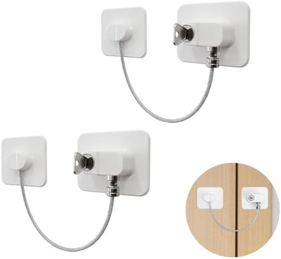Dailygoods - Set van 2 Koelkastsloten zonder Boor voor Kinderveiligheid