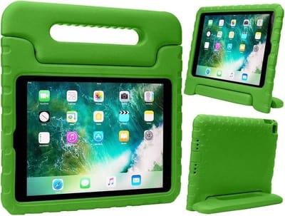 Kinderhoes voor iPad 10.2 & 10.5 - Duurzaam Kids Case - Groen - Schokabsorberend met Standfunctie
