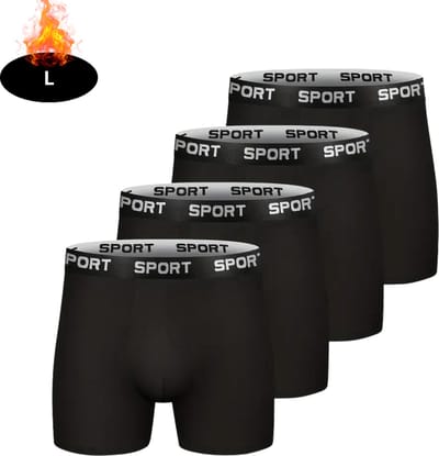 Nivard Onderbroeken Heren - Boxershort - Ondergoed - Boxer - Underwear - Mannen - 4 Pack - Zwart - L