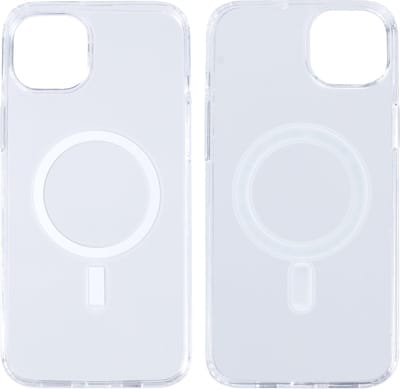 Rixus For iPhone 15 Plus Magnetic Clear Case