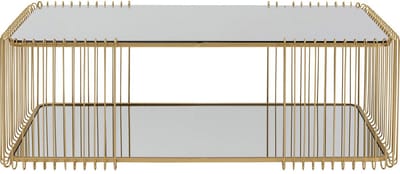 Salontafel Wire Double 120x60cm goud Kare Design