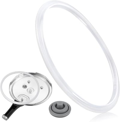 Vervangende afdichtring voor snelkookpan 22 cm, siliconen afdichtringen, vervangingsonderdelen voor WMF en Silit, geschikt voor 3L, 4.5L, 6.5L en 8.5L modellen