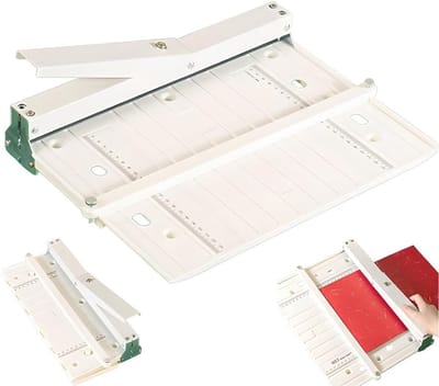 KZQ Handmatige papierrilmachine - Robuust rilgereedschap - A3/A4 papier vouwmachine - Vouwbaar rilgereedschap - 35 cm rilmachine - met verlengstuk - Geschikt voor boekomslagen, karton, brochures en uitnodigingen.