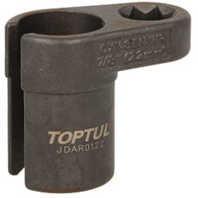 Lambdasonde inzetstuk TOPTUL 7/8 inch 22 mm, Lengte 50mm