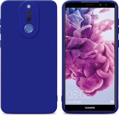 Cadorabo Hoesje geschikt voor Huawei MATE 10 LITE in FLUID BLAUW - Beschermhoes gemaakt van flexibel TPU silicone Cover Fluid Case