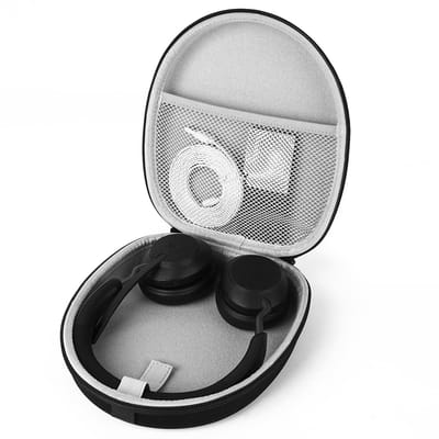 Dailygoody - Hoofdtelefoon Draagtas - Beschermhoes - Harde Reistas - Zwart - Compatibel met Jabra en Skullcandy - Voor Hoofdtelefoons en Accessoires