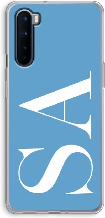 Gepersonaliseerd - Case Company® - Hoesje geschikt voor OnePlus Nord hoesje - Monogram N°2 - Soft Cover Telefoonhoesje - Bescherming aan alle Kanten en Schermrand