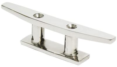 Dailygoods- Dock Cleat 4" - 316 Roestvrij Staal - Duurzaam - Marine Kwaliteit - Schroeven - Corrosiebestendig - Bootbevestiging