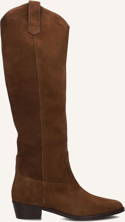 Notre-V 39495 Laarzen - Suède - Dames - Cognac - Maat 38